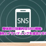 整体院の効果的なSNS戦略: 顧客獲得とブランディングを成功させる方法」